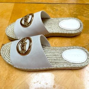 COACH espadrille slides